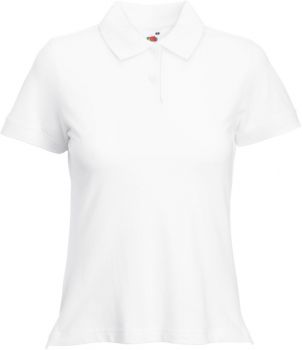 F.O.L. | Dámské elastické piqué polo white L