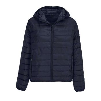SOL'S STREAM HOODED WOMEN - LIGHTWEIGHT HOODED PADDED JACKET French Navy M