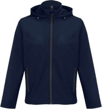 SOL'S | Pánská 2-vrstvá softshellová bunda s kapucí french navy 4XL