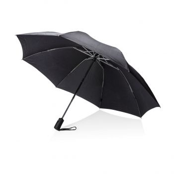 Swis Peak 23" skladací automatický reverzný dáždnik čierna