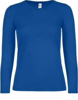 B&C | Dámské tričko s dlouhým rukávem royal blue 3XL