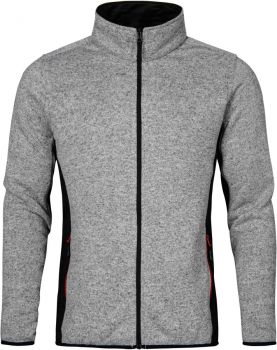 Promodoro | Pánská pracovní pletená fleecová bunda heather grey L