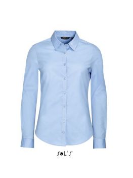 SOL'S BLAKE WOMEN - LONG SLEEVE STRETCH SHIRT Light Blue M