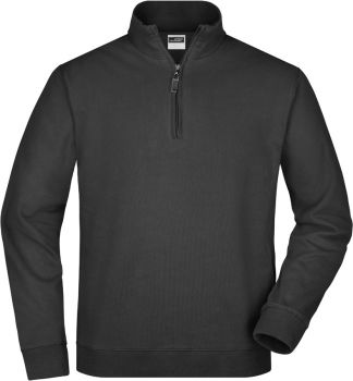 James & Nicholson | Mikina s 1/4 zipem black L