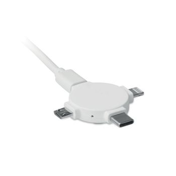 LIGO CABLE Nabíjecí kabel 3 v 1 white