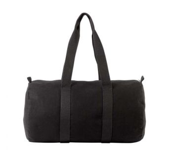 COTTON CANVAS HOLD-ALL BAG Black/Black U