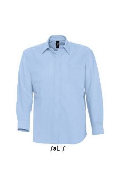 SOL'S BOSTON - LONG SLEEVE OXFORD MEN'S SHIRT Sky Blue 2XL