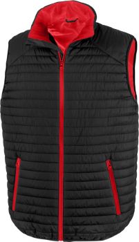 Result | Thermo prošívaná vesta black/red L