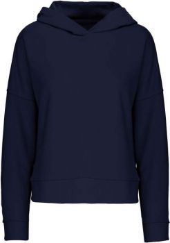 LADIES' ORGANIC LOUNGE HOODIE Navy S/M