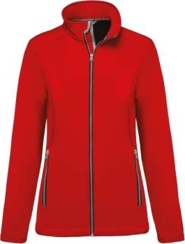 LADIES’ 2-LAYER SOFTSHELL JACKET Red M