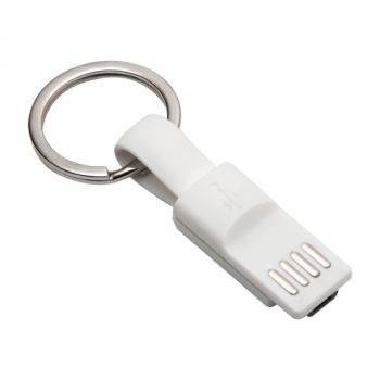 HOOK UP přívěsek s USB,  bílá