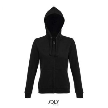 SOL'S SPIKE WOMEN - ZIP HOODIE Black M