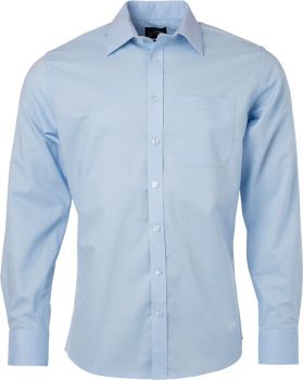 James & Nicholson | Košile Oxford s dlouhým rukávem light blue L