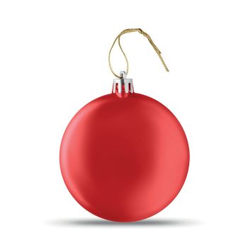 LIA BALL Plochá vánoční koule red