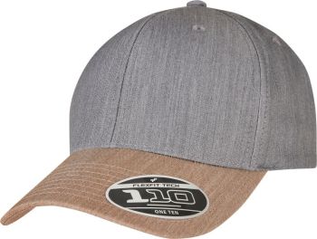 Flexfit | 6 panelová síťovaná kšiltovka grey/khaki onesize