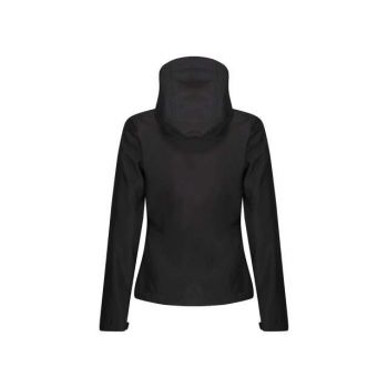 WOMEN'S VENTURER 3 LAYER HOODED SOFTSHELL JACKET Black/Black 20