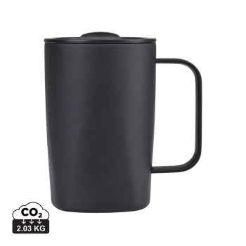 Termo hrnček Aviana™ Rowan 450 ml z RCS čierna