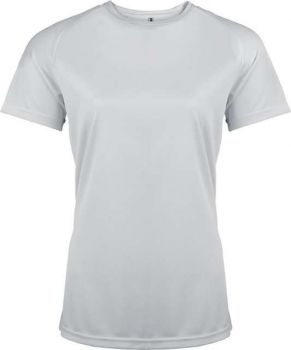 LADIES' SHORT-SLEEVED SPORTS T-SHIRT White M