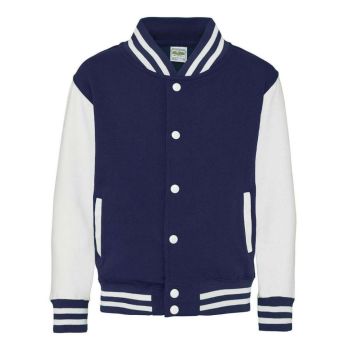 KIDS VARSITY JACKET Oxford Navy/White 9/11