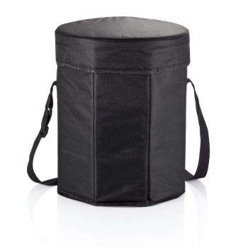 Chladiaca taška so sedákom čierna