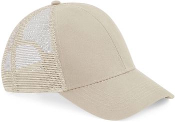 Beechfield | 6 panelová kšiltovka Bio Trucker sand onesize