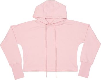 Mantis | Dámský crop svetr s kapucí soft pink XS