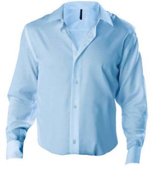 MEN'S FITTED LONG-SLEEVED NON-IRON SHIRT Bright Sky L