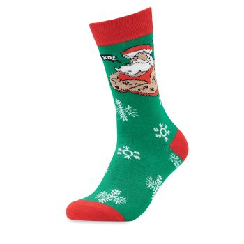 JOYFUL L Pár vánočních ponožek L green