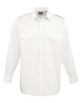 MEN’S LONG SLEEVE PILOT SHIRT White 3XL