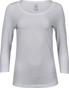 Tee Jays | Dámské elastické tričko s 3/4 rukávem white M