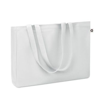 RESPECT COLOURED Plátěná recyklovaná taška white