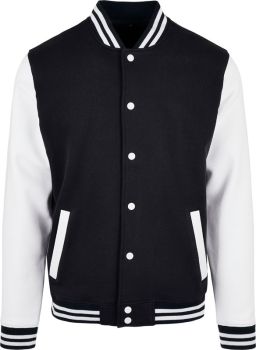 Build your Brand Basic | College bunda black/white L