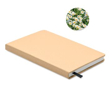 GROW Zápisník A5 z recykl. papíru beige