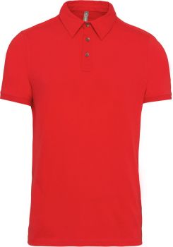 Kariban | Pánské žerzejové polo red XL