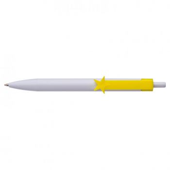 Plastové guľôčkové pero Yellow