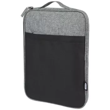 14" recyklované dvoubarevné pouzdro na notebook GRS 2,5 l  Reclaim Černá / Žíhaná šedá