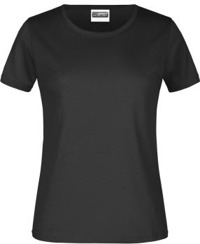 James & Nicholson | Dámské tričko z těžké bavlny black M