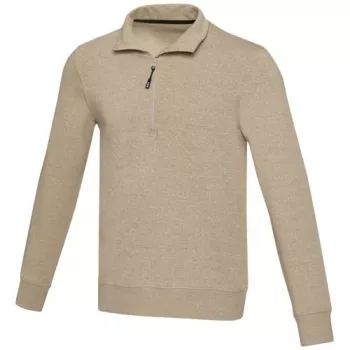 Unisex recyklovaný svetr Aware™ na čtvrt zip Tin 280 g/m² ovesné vločky L
