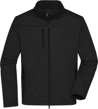James & Nicholson | Pánská 3-vrstvá softshellová bunda black M