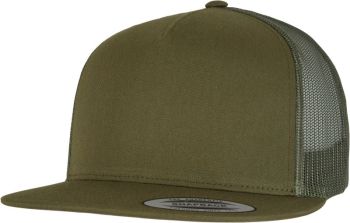Flexfit | 5 panelová Trucker kšiltovka moss green onesize