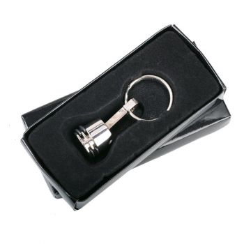PISTON kovový přívěsek na klíče,  stříbrná