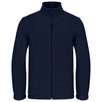 KIDS' FULL ZIP FLEECE JACKET Navy 12/14