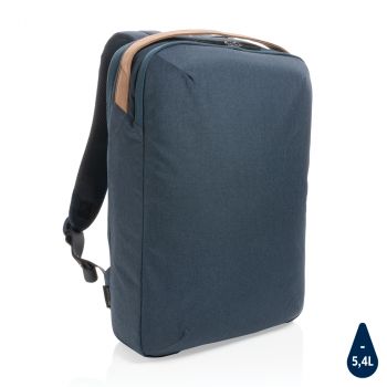 Dvojtónový batoh na 15,6" notebook Impact z 300D rPET AWARE™ námornícka modrá