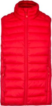 KIDS' LIGHTWEIGHT SLEEVELESS PADDED JACKET Red 8/10