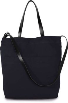 HANDBAG WITH LEATHER SHOULDER STRAP Night Navy U