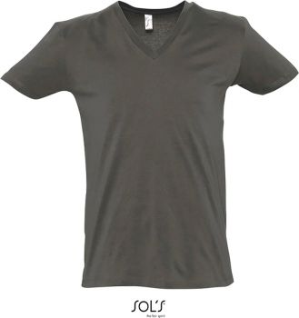 SOL'S | Pánské tričko s výstřihem do V dark grey XL