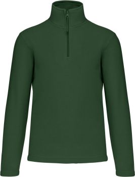 Kariban | Mikrofleecová mikina s 1/4 zipem "Enzo" forest green L