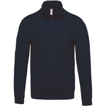 ZIP NECK SWEATSHIRT Navy L