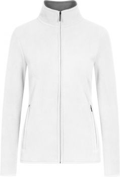 Promodoro | Dámská dvojitá fleecová bunda white/new light grey XL