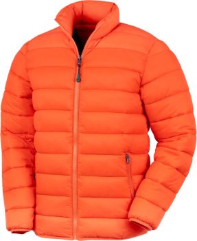 Result Recycled | Prošívaná ripstop bunda 3-v-1 orange/navy 3XL